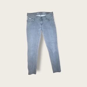 VANS Gray Pleated Skinny Jeans Size 7